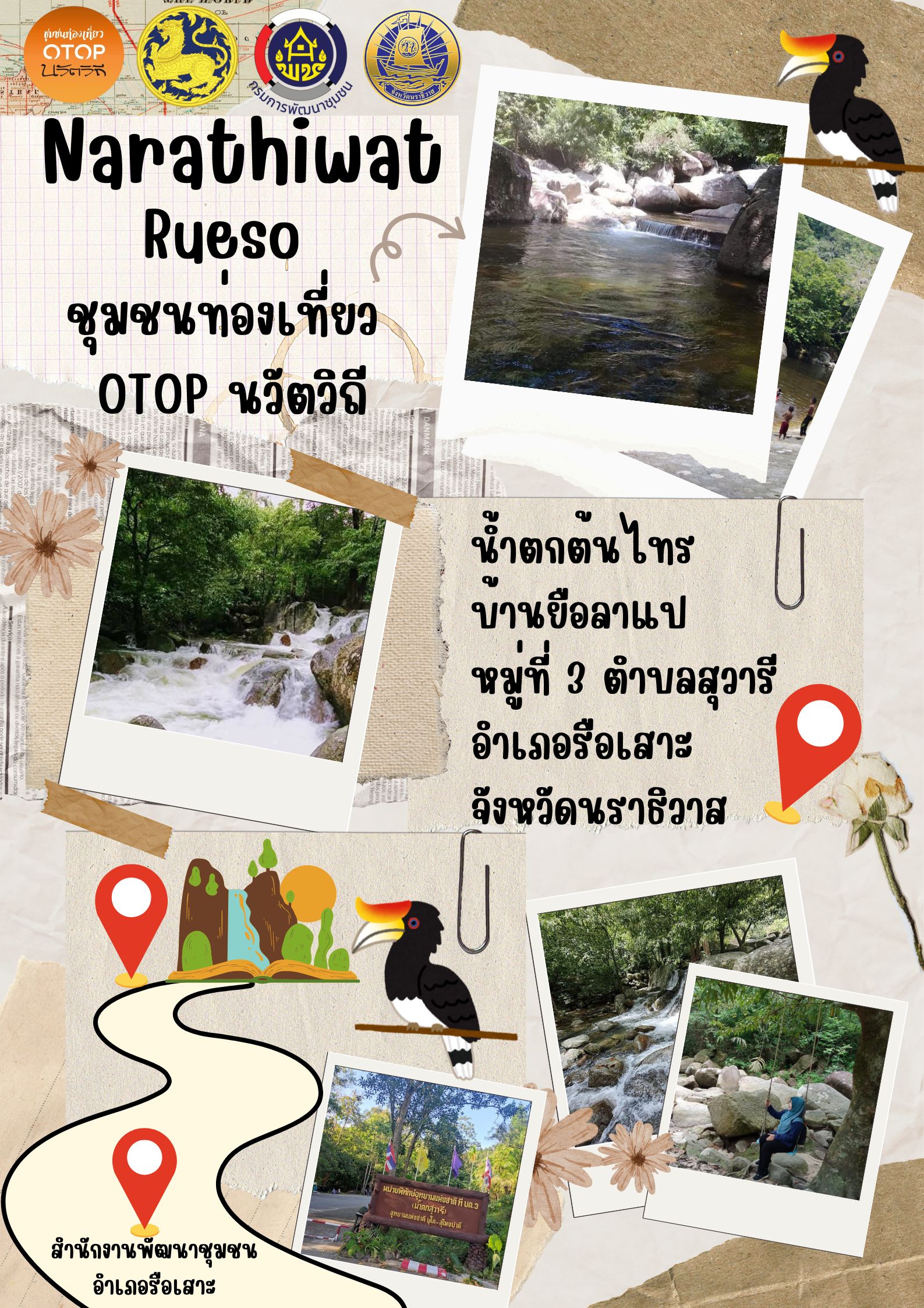 หมู่บ้านท่องเที่ยว OTOP นวัตวิถีบ้านยือลาแป หมู่ที่ 3 ตำบลสุวารี อำเภอรือเสาะ จังหวัดนราธิวาส